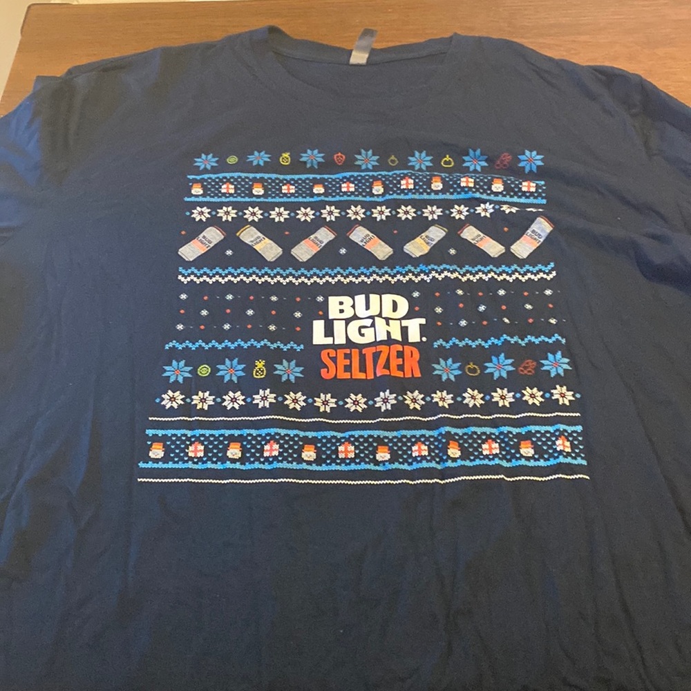 Bud Light Seltzer Ugly Sweater long sleeve shirt.